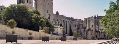 Square of Pope&#039;s Palace, Avignon